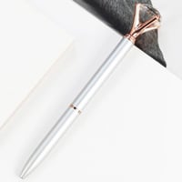 قلم حبر بتصميم بلورة شفافة أنيقة بجودة عالية