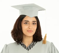 كاب تخرج مطرز كلاسيك | مريولي أحلا