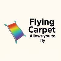 سجادة قوس قزح الطائرة- Flying Carpet