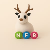 غزال ابيض نيون