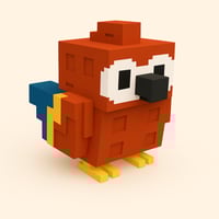 ببغاء القرمزي-Scarlet Macaw