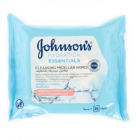 جونسون مناديل الميسيلر المرطبة – 25 منديل