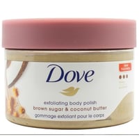 مقشر دوف للجسم، 298 جم، سكر بني وزبدة جوز الهند