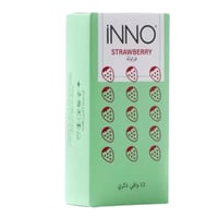 واقي ذكري إينو برائحة الفراولة من 12 قطعة