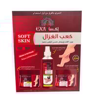 اكسا مجموعة كعب الغزال لتنعيم وتوريد القدمين