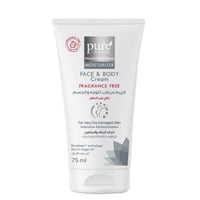 بيور بيوتي كريم المرطب للوجه والجسم خالي من العطر-...