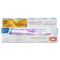 معجون أسنان القهوة والشاي من وايت جلو 150 جرام