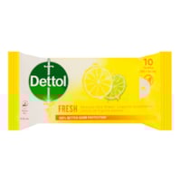 ديتول مناديل منعشة للبشرة مضادة للبكتيريا 10 منادي...