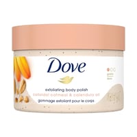 مقشر الجسم دقيق الشوفان وزيت الآذريون من دوف- 298...