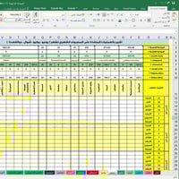 ملف إكسل إدارة المصروف الشهري