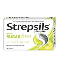 ستربسلز أقراص استحلاب ليمون بدون سكر 16 قرص