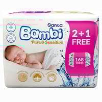سانيتا بامبى مناديل اطفال مبللة للبشرة الحساسة (1+...