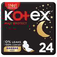 كوتكس فوط صحية ماكسى ليلية بالاجنحة 24 فوطة