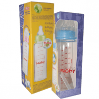 نوبى رضاعة زجاج 1179 ( +3 أشهر ) 240 مل - ألوان مت...