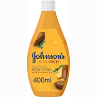 جونسون سائل للإستحمام مغذيّ بزبدة الكاكاو 400مل