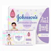 جونسون مناديل أطفال النظافة المثالية عرض (3+1) 192...
