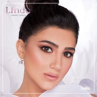 ليندا عدسات لاصقة ملونة -لاتيه