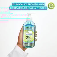 غارنييه غسول جل منظف للبشرة المعرضة للحبوب بحمض ال...