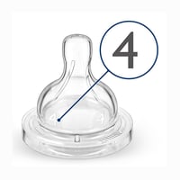 فيليبس افنت كلاسيك حلمة رضاعة سريعة التدفق من عمر...