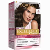 لوريال اكسلانس صبغة شعر بني غامق 3.0