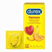 ديوركس واقي ذكري " ملونة ومعطرة بنكهات الفواكة " 1...