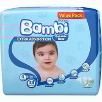 سانيتا بامبي حفائض مقاس 4 عبوة 33 حفاضة