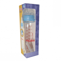 نوبى رضاعة زجاج 1179 ( +3 أشهر ) 240 مل - ألوان مت...