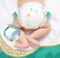 ماكوكو حفاضات اطفال العناية اليومية مقاس (3) 36 حب...