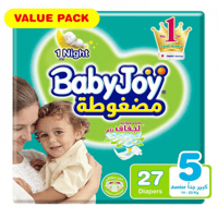 بيبي جوي حفائض مضغوطة مقاس 5 عبوة 27 حفاضة
