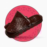 حذاء شرقي جلد نعام