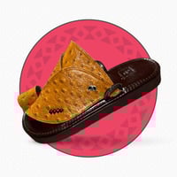 حذاء شرقي جلد نعام