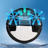 ويننج ستار , مكنسة روبوت , سعة 350 مل , 3 أوضاع تن...