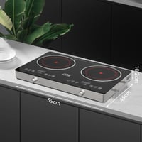 ويننج ستار سطح كهربائي , عدد 2 عين , زجاجي تحكم با...