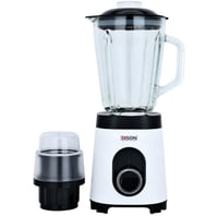 خلاط تيربو أبيض بأسود جاك زجاج 1.5 لتر 550 واط من...