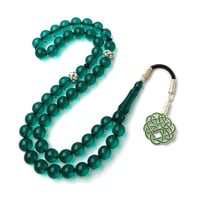 بكلايت - اخضر تركوازي شفاف 10 مل طربزونة وفواصل اخ...