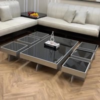 طقم طاولات قهوة ارضية فاخر 7 قطع