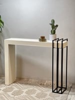 كونسول خشب مع حديد