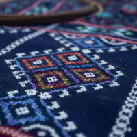 جلسة ارضية (مدات) - لون ازرق تراثي