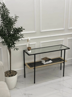 مدخل دورين خشب بيج سطح زجاج شفاف - بتصميم فاخر