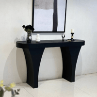 مدخل خشب مقوس لون أسود