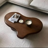 طاولة ضيافة خشب بني بتصميم مودرن