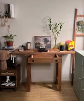 طاولة ركن قهوه كلاسيكي خشب طبيعي