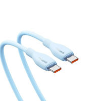 كيبل تايب سي الى تايب سي من بيسوس بقوة 100 واط بطو...