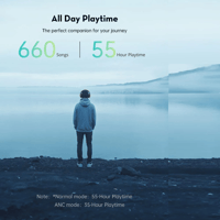 سماعة راس راف باور عزل الضوضاء النشط 55 ساعة اسود