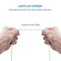 كيبل انكر ايفون قماش باور لاين بلس 90سم لأجهزة آبل...