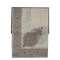 شال ميرينو كشمير الشتوي أصدار 2025 لون بني على ذهب...