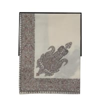 غترة شال ميرينو كشمير الشتوية أصدار 2025 بني داكن