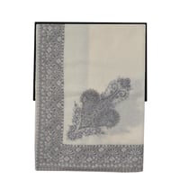 شال ميرينو كشمير الشتوي أصدار 2025 لون ازرق على رم...