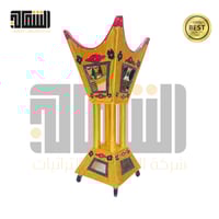 مبخره مرايا لون ذهبي للمناسبات مقاس 95 cm بعجلات