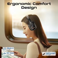 سماعات رأس عالية الدقة مزودة بوحدة تحكم تعمل باللم...